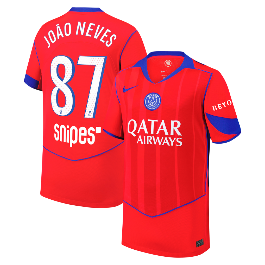 Maillot PSG Third 2025/2026 – João Neves 87