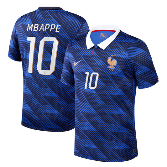 Maillot France Nike FFF Domicile Stadium 26 avec flocage Mbappe 10