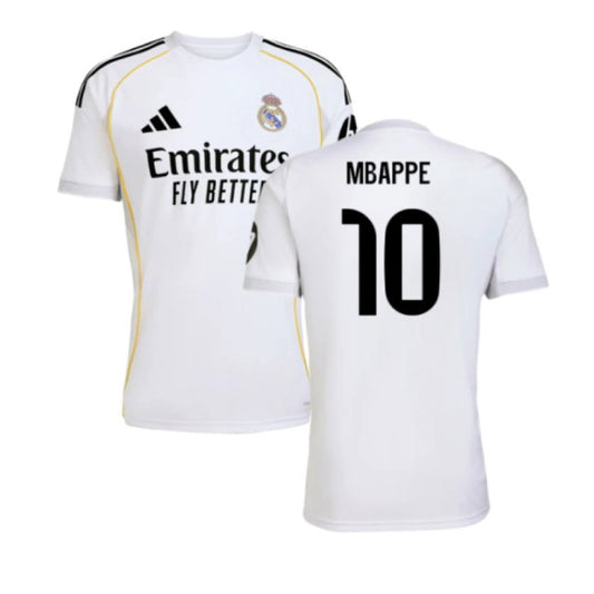 Maillot Real Madrid Domicile 2025/2026 – Mbappé 10