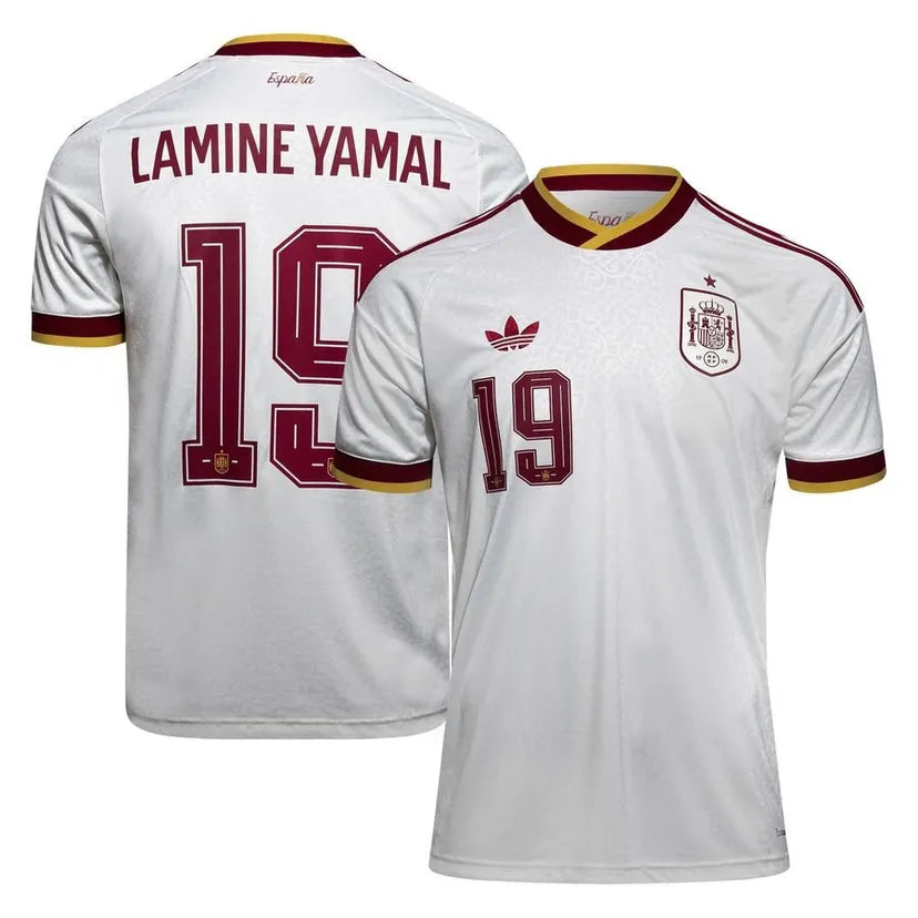 ESPAGNE MAILLOT EXTÉRIEUR COUPE DU MONDE 2026 LAMINE YAMAL 19